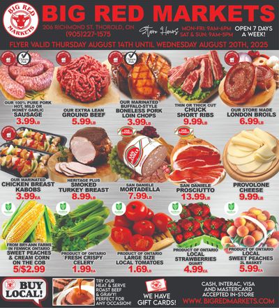 Big Red Markets Flyer August 14 to 20