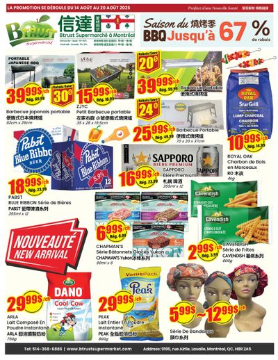 Btrust Supermarket (Montreal) Flyer August 14 to 20