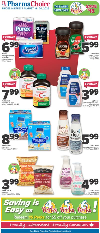 PharmaChoice (BC, AB, SK & MB) Flyer August 14 to 20