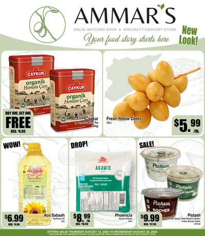 Ammar's Halal Meats Flyer August 14 to 20