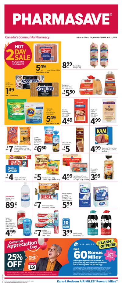 Pharmasave (Atlantic) Flyer August 15 to 21