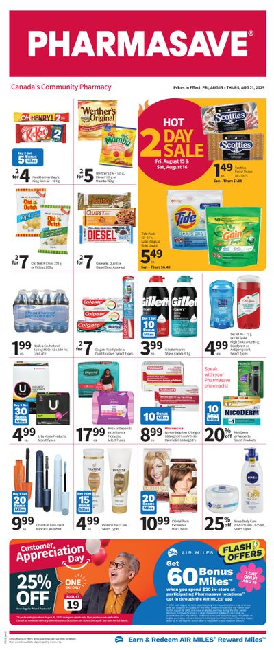 Pharmasave (West) Flyer August 15 to 21