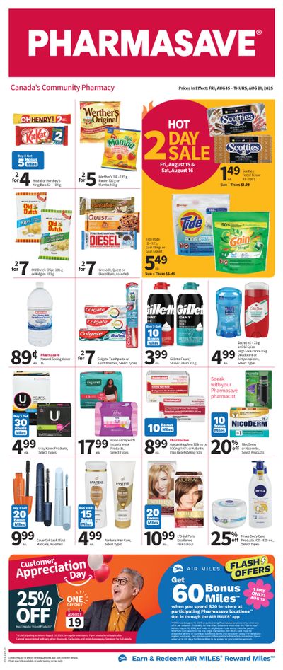 Pharmasave (ON) Flyer August 15 to 21