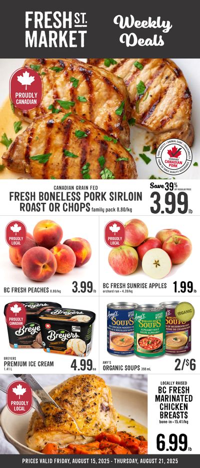 Fresh St. Market Flyer August 15 to 21