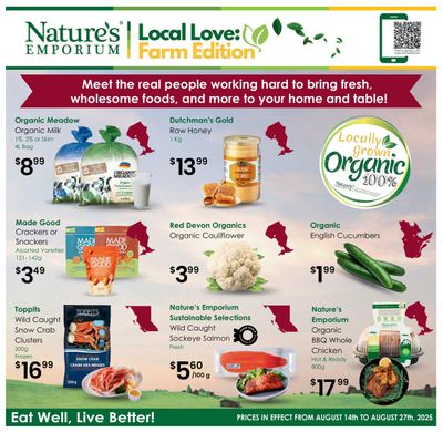 Nature's Emporium Bi-Weekly Flyer August 14 to 27