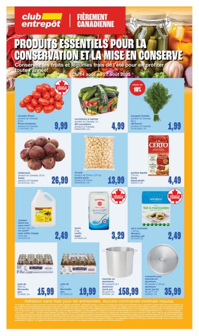 Wholesale Club (QC) Flyer August 14 to 27