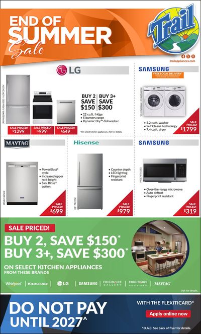 Trail Appliances (AB & SK) Flyer August 14 to 20