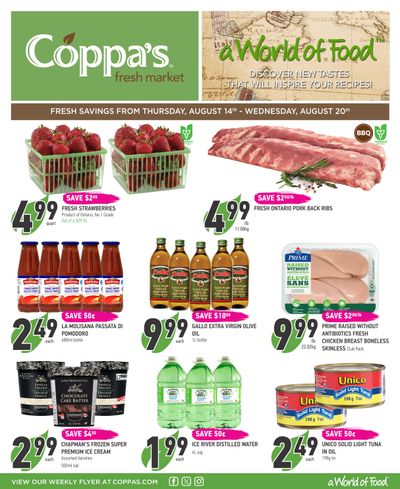 Coppa's Fresh Market Flyer August 14 to 20