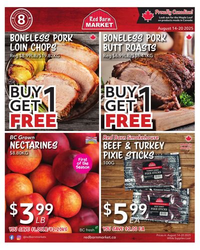 Red Barn Market Flyer August 14 to 20
