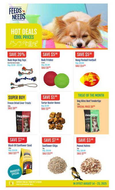 ShurGain Feeds'n Needs Flyer August 14 to 23