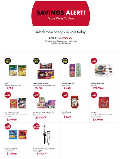 The Bargain Shop & Red Apple Stores Flyer August 14 to 20
