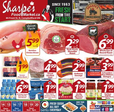 Sharpe's Food Market Flyer August 14 to 20