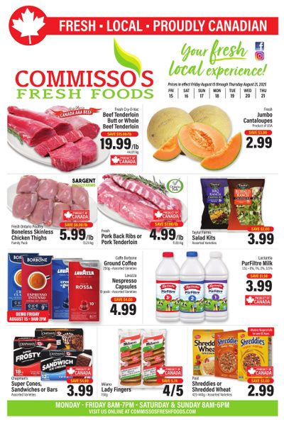 Commisso's Fresh Foods Flyer August 15 to 21 Commisso's Fresh Foods Flyer August 15 to 21