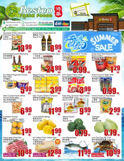 BestCo Food Mart (Ajax) Flyer August 15 to 21