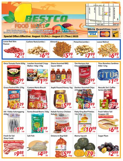 BestCo Food Mart (Etobicoke) Flyer August 15 to 21