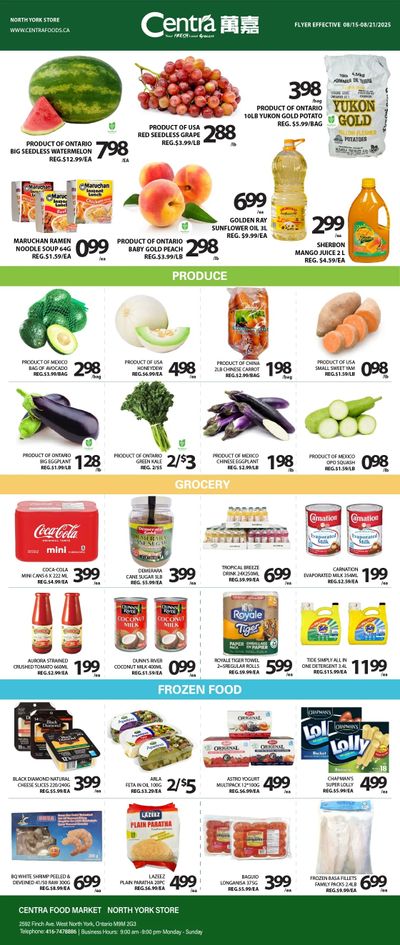Centra Foods (North York) Flyer August 15 to 21