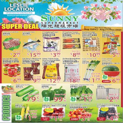 Sunny Supermarket (Leslie) Flyer August 15 to 21