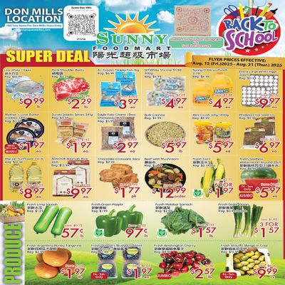 Sunny Foodmart (Don Mills) Flyer August 15 to 21