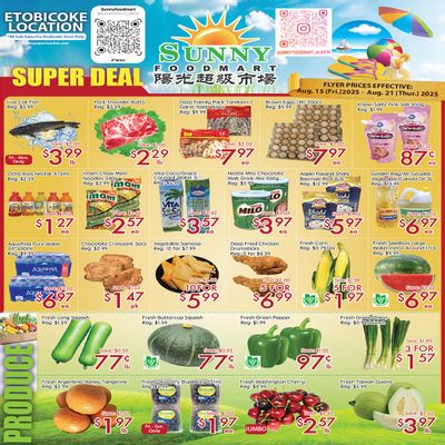 Sunny Foodmart (Etobicoke) Flyer August 15 to 21