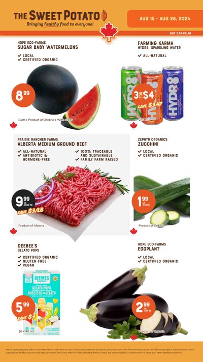 The Sweet Potato Flyer August 15 to 28