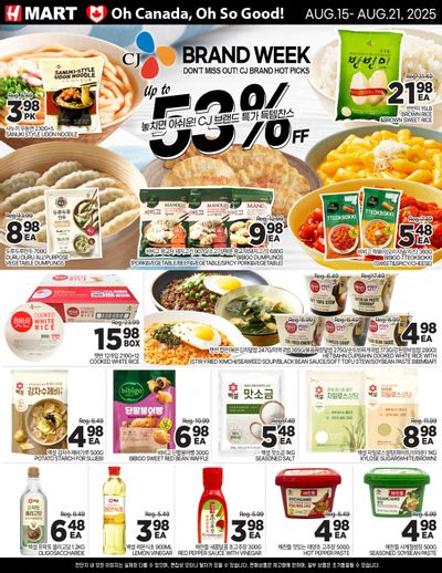 H Mart (ON) Flyer August 15 to 21