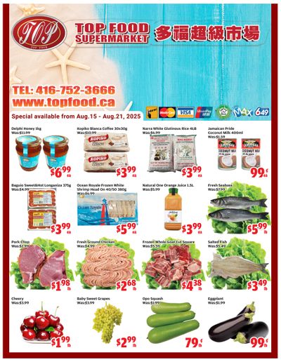 Top Food Supermarket Flyer August 15 to 21