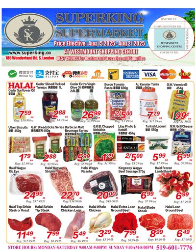 Superking Supermarket (London) Flyer August 15 to 21