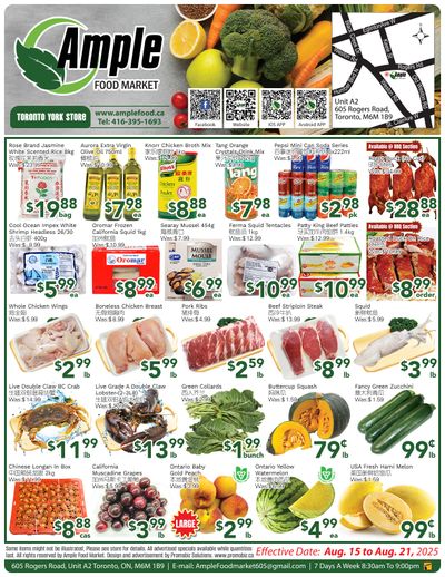 Ample Food Market (North York) Flyer August 15 to 21
