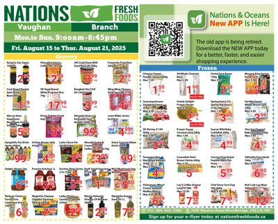 Nations Fresh Foods (Vaughan) Flyer August 15 to 21
