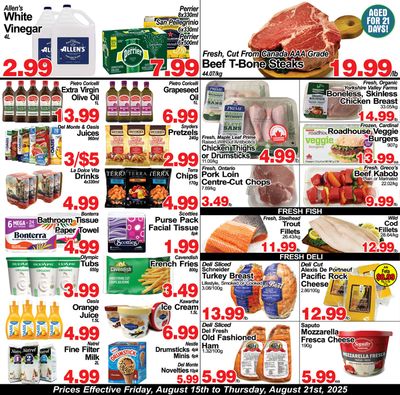 Greco's Fresh Market Flyer August 15 to 21