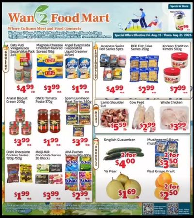 Wan 2 Food Mart Flyer August 15 to 21