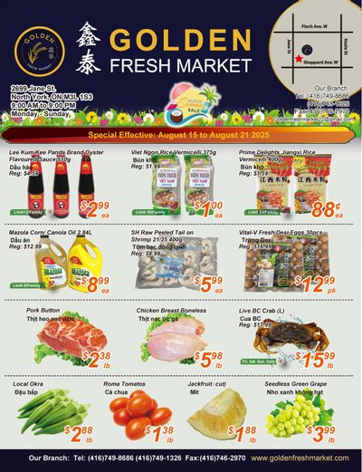 Golden Fresh Market Flyer August 15 to 21
