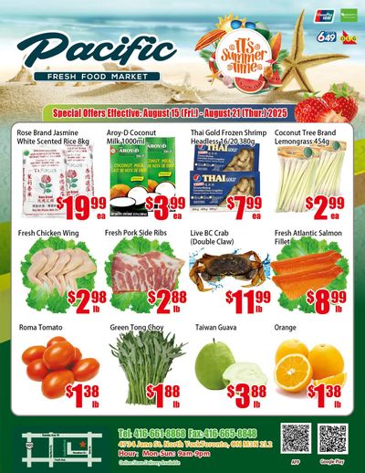 Pacific Fresh Food Market (North York) Flyer August 15 to 21