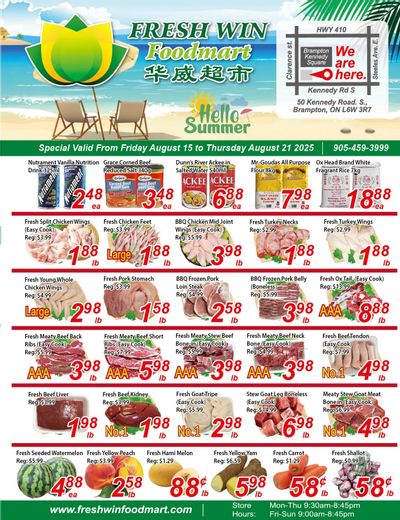 Fresh Win Foodmart Flyer August 15 to 21