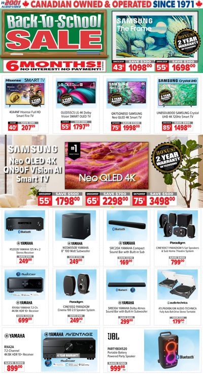 2001 Audio Video Flyer August 15 to 21