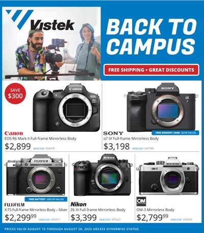 Vistek Flyer August 15 to 28
