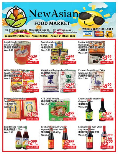 New Asian Food Market Flyer August 15 to 21