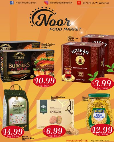 Noor Food Market Flyer August 15 to 21