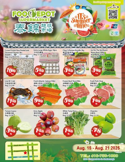 Food Depot Supermarket Flyer August 15 to 21