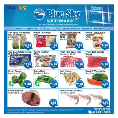 Blue Sky Supermarket (North York) Flyer August 15 to 21