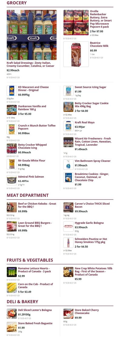 Mike Dean Local Grocer Flyer August 15 to 21