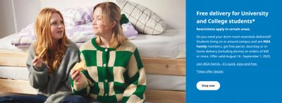 IKEA Canada Family Offers: FREE Delivery For University and College Students + 20% off Mattresses + More
