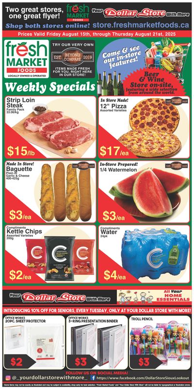Fresh Market Foods Flyer August 15 to 21