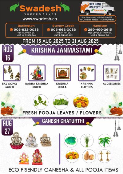 Swadesh Supermarket Flyer August 15 to 21
