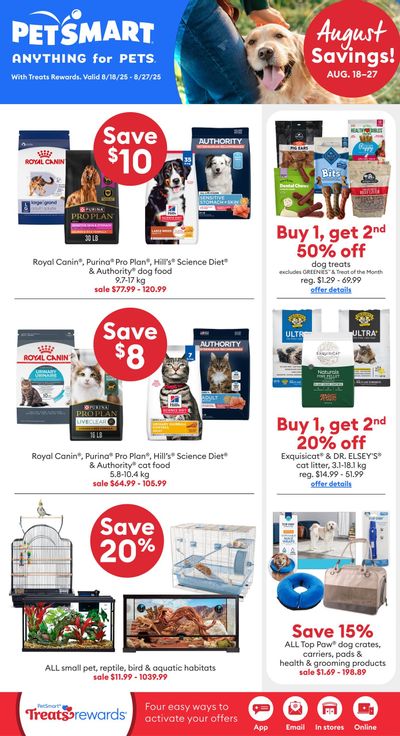 PetSmart Flyer August 18 to 27