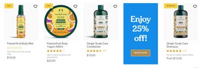 The Body Shop Canada: 25% off Everything