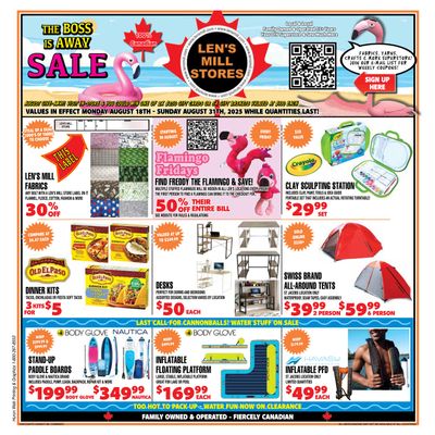 Len's Mill Stores Flyer August 18 to 31