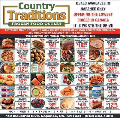 Country Traditions Flyer August 14 to 21