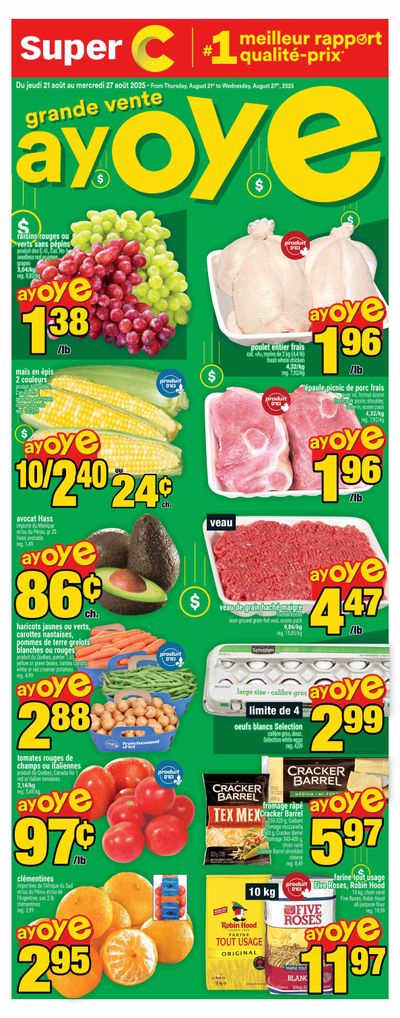 Super C Flyer August 21 to 27