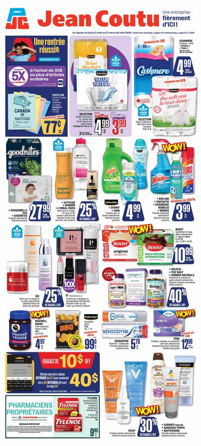 Jean Coutu Flyer August 21 to 27